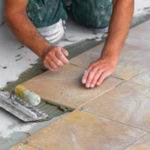 floor tile installation