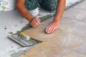 floor tile installation