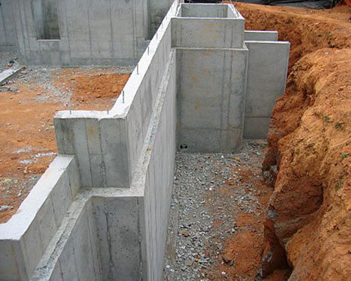 poured concrete foundations